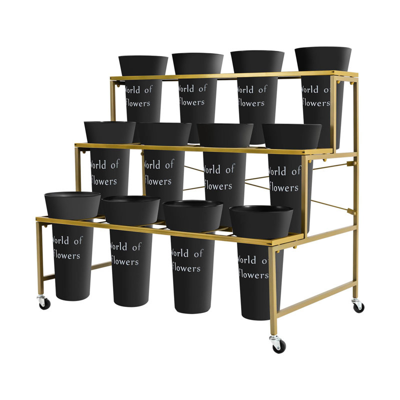 3-layer+Metal+Plant+Stand+with 3-layer+Metal+Plant+Stand+with